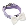 Slide on Collar White Bow Ties for Dog Pets Adjustable Mini Bowties