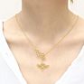Small Animal Bee Hive Plated 18K Gold Simple Ladies Sweater Necklace