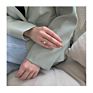 Small Design Personalized Pearl Female Ins Cool Temperament Geometric Square Index Finger Sense Ring