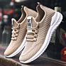 Sneaker the Men's Trend of Fly Weave Strap Breathable the Bottom of the Popcorn Running Shoes
