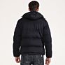 Solid Color Hooded Mens Puffer Jacket Men Slim and Thick Cotton Jacket