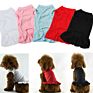 Solid Color Plain Dog Vest Dresses Red Dog Clothes Shirt