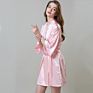 Solid Color Silk Wedding Dress Bridesmaid Bridal Robes Kimono Robe Bridesmaids Gifts Sets