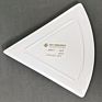 Solid Triangle Shape Melamine Plates for Pizza for Restaurant Hotel Office