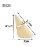 Solid Wood Conical Ring Display Stand Ring Seat Cone Jewelry Storage Rack Log Display Stand