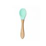 Soothing Gums Organic Eco Friendly Food Grade Silicone Wooden Training Spoons