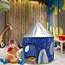 Space Themed Pretend Play Tent Foldable Pop up Star Teepee Playhouse for Boys