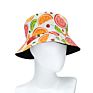 Spring and Outdoor Leisure Couple Fisherman Hat Colorful Fruit Printing Double-Sided Sun Hat