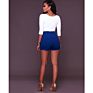 Spring and Women's Style High Waist Button Zipper Shorts Pants