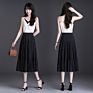 Spring Autumn and Chiffon Skirt Women's Long Skirt High Waist A-Line Skirt