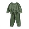 Spring Autumn Thin Fleece Clothing Korean Style Kids Clothing Tracksuits Two Piece Set