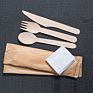 Spt Eco Friendly Spoons Wood Knife Fork Disposable Wooden Bamboo Cutlery Sets