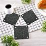 Square Felt and Cork Coasters Felt Coaster with Holder