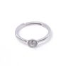 Ssr45 Simple Ring 925 Sterling Silver Mounts to Stick Pearls On
