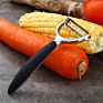 Stainless Steel Blade Potato Y Zinc Alloy Peeler Vegetable Peeler for Fruit with Non-Slip Handle