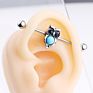 Stainless Steel Body Jewelry Owl Ear Piercing Industrial Barbell