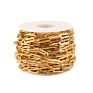 Stainless Steel Chain for Jewelry,18K Gold Plated Stainless Steel 4.2X14X1.0Mm Paper Clip Chain