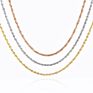 Stainless Steel Gold Silver Color Cauliflower Cobra Chain Necklace for Girl Jewelry