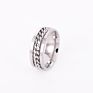 Stainless Steel Jewelry Titanium Steel Chain Rings for Men Rotatable