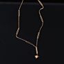 Stainless Steel Plated 18K Gold Irregular Star Pendant Necklace Jewelry