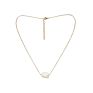 Stainless Steel Shell Pearl Pendant Necklace for Women Jewelry