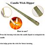 Stainless Steel Wick Trimmer Candle Dipper Wick Snuffer with Tray Candle Accessory Kits Pusison 4Pcs Set Candle Wick Trimmer Set