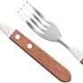 Steak Knife Set with Wooden Handle Steak Knife and Fork Cutlery Set