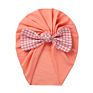 Style Baby Hats Lovely Newborn Printed Bow Milk Silk Stretchy Children's Hat Knot Bonnet Infant Turban