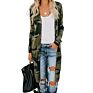 Style Fall Casual Leopard Knit Maxi Long Cardigan for Woman