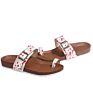 Style Fancy Flat Sandals with Clip-On Footprints