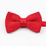 Style Men Women Soild Color Knit Bowtie Adjustable Double Deck Butterfly Bowties Designer Knitting Dress Knitted Bow Tie