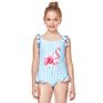 Style Printing Logo One Piece Kids Swimming Suit Children Swimwear Baby Girl Swimming Wear