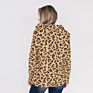 Stylish Half Zip Leopard Pullover Women Sweatshirt