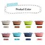 Stylish Pink Wash Silicone Baby Fruit Food Feeding Bowl with Lid