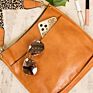 Stylish Vegan Leather Shoulder Messenger Bag Monogram Guitar Strap Purse Crossbody Bag with Long Leopard Strap