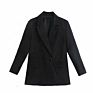 Suits Office Formal Blazers Cardigan Jacket Ladies Solid Color Women Blazer