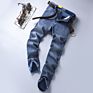 Sulee Top Men's Jeans Business Casual Elastic Straight Denim Pants Male Trousers