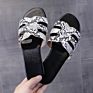 Supply Attractive Price Falt Big Size Woman Slippers Leopard Pu Slides Flip Flops Beach Slippers