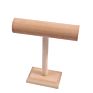 T-Shaped Bracelet Display Stand Vertical Large Capacity Jewelry Display Rack Solid Wood Jewelry Display Stand