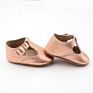 Leather Mary Jane Rose Gold Baby Shoes For Summer 3 Years