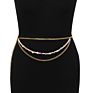 Tassel Fruit Daisy Soft Pottery Waist Chain Garden Chain Imitation Pearl Body Chain Female