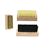 Tdf Premium Natural Wood Handle Soft Hog Hair Bristle Shoe Brush for Cleaning Leather Suede