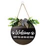 Thanksgiving Decoration Autumn Blessings Harvest Wooden Door Hanging Plaque Signs Pumpkin Turkey Home Decoration