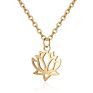 The Latest Design Style Charm Trend Stainless Steel Yoga Lotus Necklace Jewelry