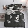 The Most Popular Design Leaf Pattern Luxury 3 Pcs 100% Polyester Duvet Cover Set