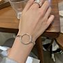 The of Stainless Steel O-Shaped Diy Handmade Accessories Splicing Chain Adjustable Bracelet