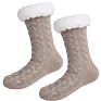 Thermal Warm Fuzzy Slipper Socks Floor Anti-Slip Fleece Lined Sherpa Indoor Socks