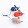 Three Colour Funny Mouse With Mint Plush Polka Dots Cat Toys