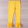 Toddler Boutique Baby Clothes Legging Solid Color Cotton Ruffle Baby Girls Pants Kids Icing Leggings