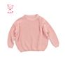 Toddlers Kids Knit Plain Pullover Long Sleeve Organic Oversized Baby Sweater Top
